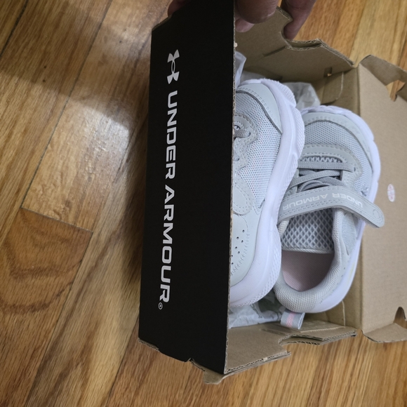 Under Armour Kids' Gray Sneakers - Picture 2 of 8